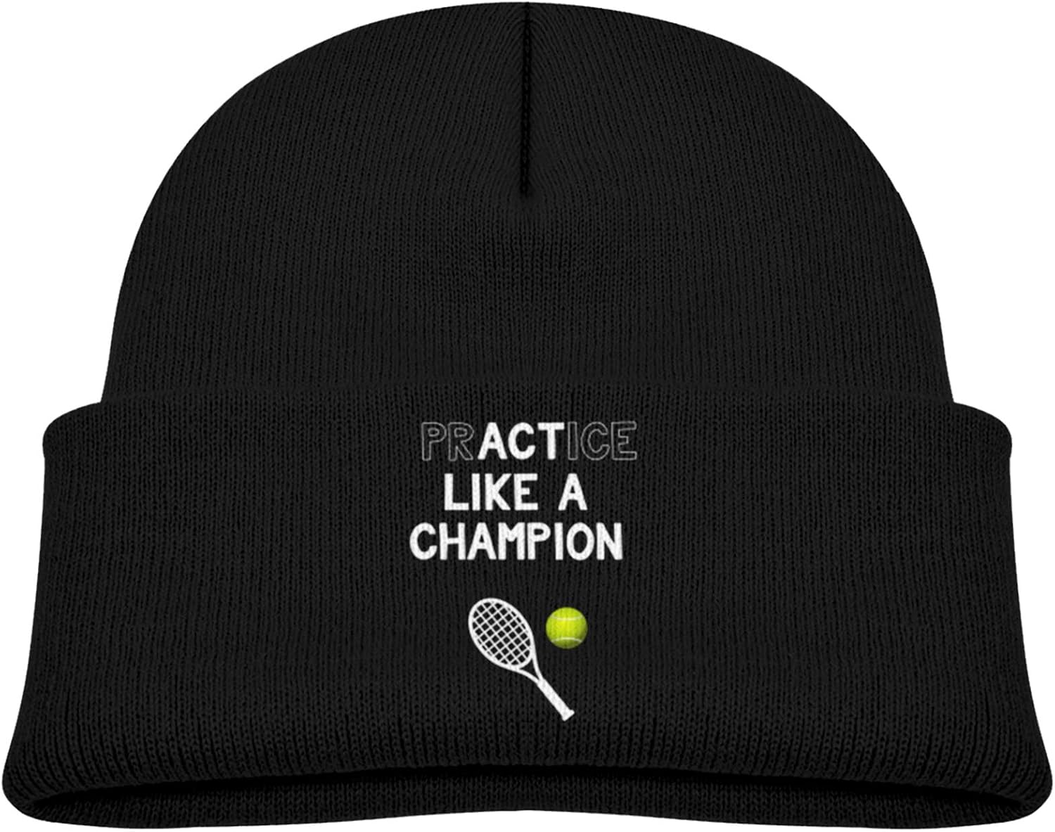 Kids Winter Knitted Hat Tennis Practice Like a Champion