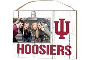 KH Sports Fan 10" x 8" Indiana Hoosiers Clip It Weathered Logo Collage Photo Frame