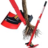Tree Puller &amp; Sapling Puller Tool, Heavy Duty Root Puller &amp; Stump Remover | 1/4" to 2" Woody Stems, High Leverage Manual Tree Root Remover with Wide Anti-Sink Base for Brush, Shrubs, Vines