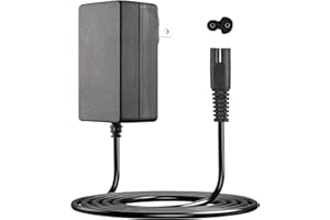 BXIZXD Replacement for Waterpik Charger, 2 Prong Adapter Compatible with WP360 WP360W WP462 WP462W WP450 WP450W Waterpik Water Flosser Charger Cord - 6.6ft (Black)