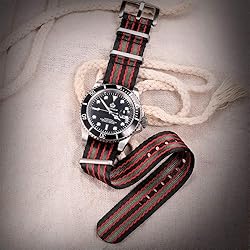 Hemsut Military Style Watch Strap, Seat Belt Watch