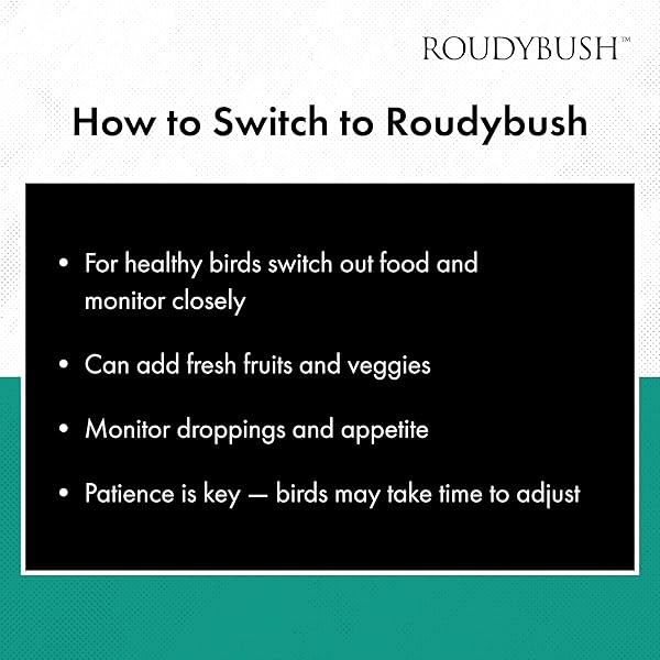 ROUDYBUSH DAILY MAINTENANCE FOOD FOR BIRDS – SCIENTIFICALLY FORMULATED BIRD FEED – BIRD FOOD PELLETS W/CORN, WHEAT, SOY & MORE – NUTRITIOUS & HEALTHY FEED FOR BIRDS (NIBLES, 44OZ)