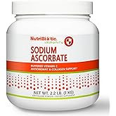 NutriBiotic - Sodium Ascorbate Buffered Vitamin C Powder, 2.2 Lb | Vegan, Non-Acidic & Easier on Digestion Than Ascorbic Acid | Essential Immune Support & Antioxidant Supplement | Gluten & GMO Free