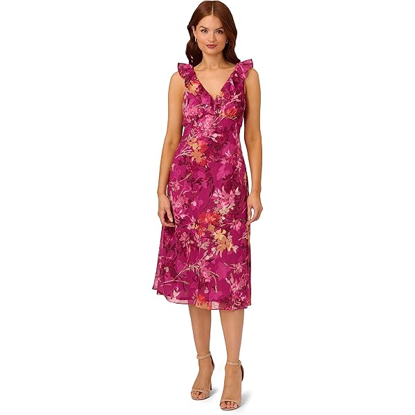 sachin and babi light blue dress Hibiscus Embroidered Rib Dress Clay And Black
