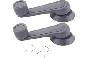 2-Pack Grey Interior Window Crank Handle 6926004020 – Compatible with Toyota 4Runner, Corolla, Tacoma, T100, Hilux, Land Crui