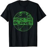 Hack the Planet Software Developer T-Shirt Green Design T-Shirt