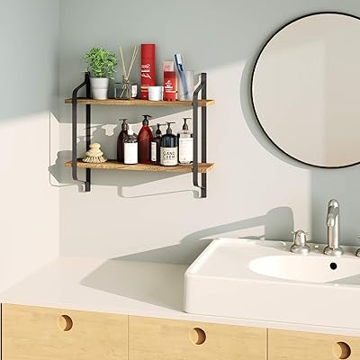 Buy Love Kankei Rustic Floating Shelves Wall Mounted Industrial Wall Shelves For Pantry Living Room Bedroom Kitchen Entryway 2 Tier Wood Storage Shelf Heavy Duty Carbonized Black Online In Turkey B075r87n2m