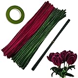 Cldamecy 200 pcs Pipe Cleaners Set with Floral