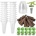 DECYOOL Garden Pods, 80pcs Hydroponic Pods Kit,Grow Anything Kit with 20 Grow Baskets,20 Grow Sponges, 20 Pod Labels,20 Grow Domes