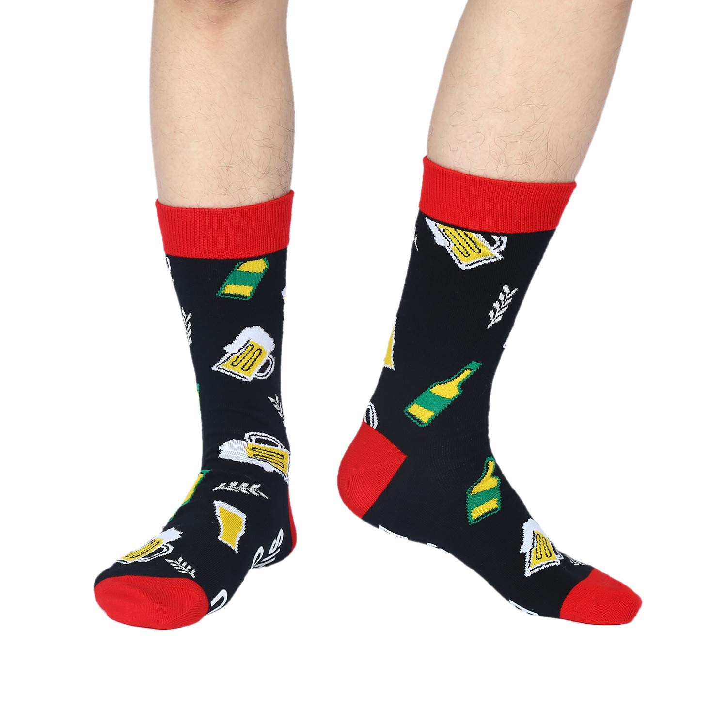 Mens If You Can Read This Socks Funny Saying Novelty Crazy Crew Socks Beer Wine Tea Tacos Food Socks