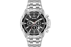 Bulova Men's Classic Sport Stainless Steel 6-Hand Chronograph Quartz Watch