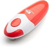 Kitchen Mama Auto Electric Can Opener Red - Hands Free, Battery Operated