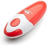 Kitchen Mama Electric Can Opener: Open Your Cans with A Simple Push of Button - No Sharp Edge, Food-Safe and Battery Operated