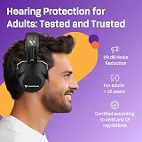 Vanderfields Premium Ear Defenders Hearing Protection 29 dB 2K Hz Black 2 Pack view 2