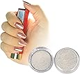 PrettyDiva Silver Chrome Pure Powder Mirror Effect Nail Powder Manicure Pigments (1g )