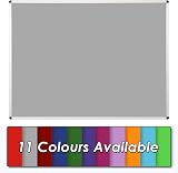 Wonderwall Premium Grey Felt Noticeboard 120x90cm Aluminium Frame Anti-Fade view 2