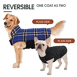 Kuoser Waterproof Dog Coat, Reversible Dog Jacket