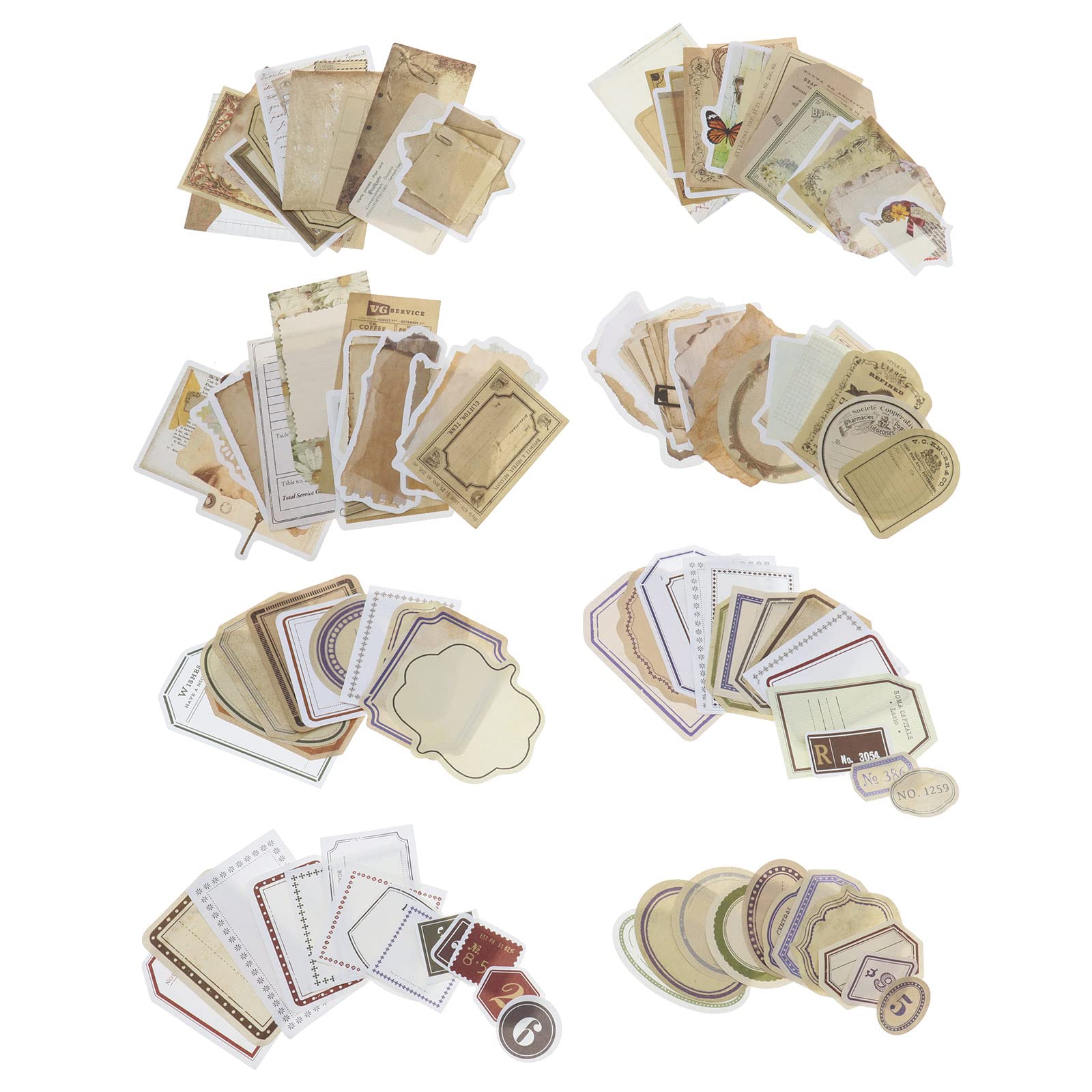 Create idea 200PCS Scrapbooking Paper Journaling Material Paper DIY Craft Decorative Paper for Notebook Scrapbooking Collaging Journaling Planners Style C