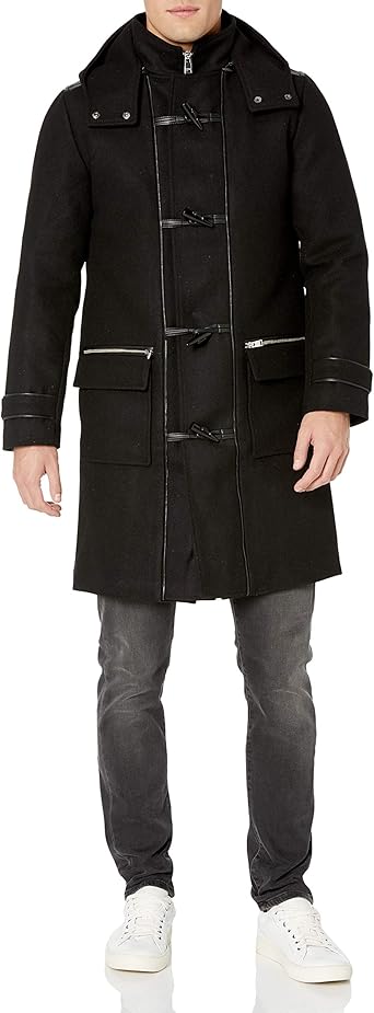lambskin trim wool cashmere blend tailored coat