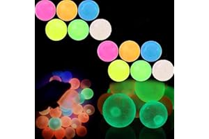 Glorbs - Glorbs Balls, 6/12/18 Pack Glorbs Sticky Balls, Glow in The Dark Sticky Balls, Balls That Stick to The Ceiling, Wall