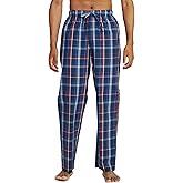 LAPASA Men's 100% Cotton Woven Plaid Pajama Pants Lounge Sleepwear Pj Lightweight Bottoms Soft Drawstring and Pockets M38