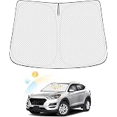 Canvcle Windshield Sun Shade for Hyundai Tucson 2016-2021 Thicken 6-Layer Front Window Sunshade Cover Sun Visor Shield Protector Block UV Rays Keep Vehicle Cool