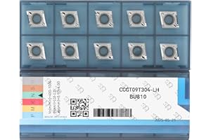 CDBP Carbide Inserts for Aluminum CCGT 32.51 / CCGT09T304-LH for Turning Carbide Aluminum Inserts Metal Cutting 10PCS