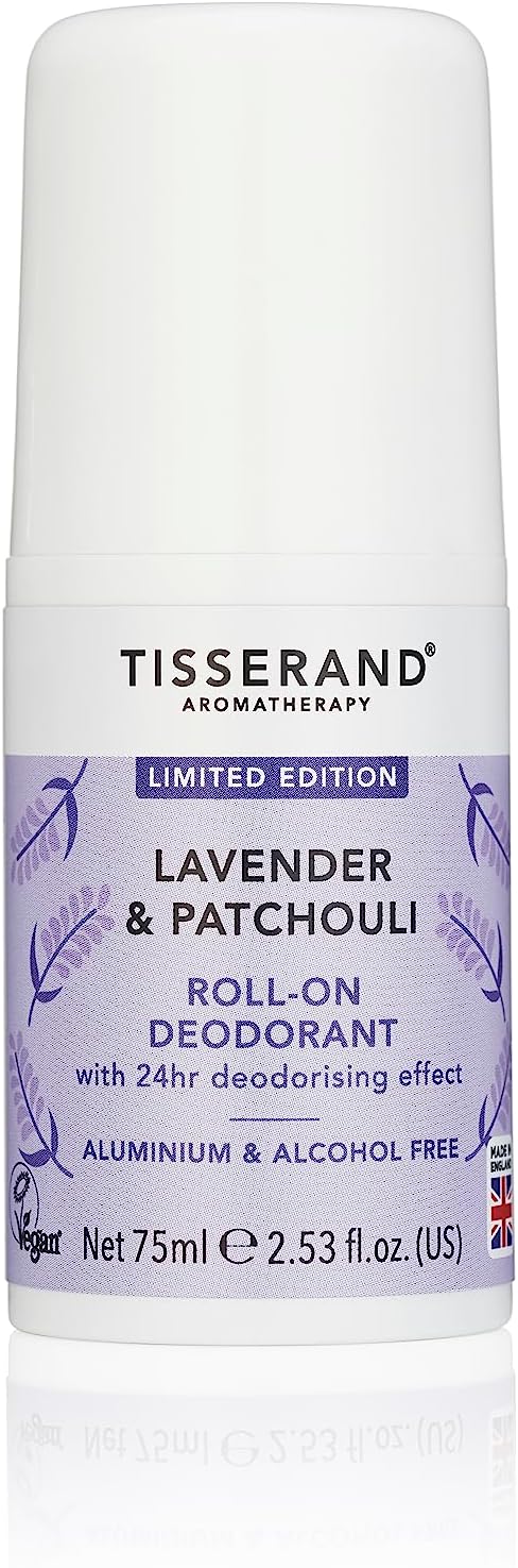 Tisserand Aromatherapy Lavender Patchouli Deodorant 75ml 100% Natural Essential