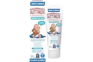 Boudreaux's Butt Paste for Sensitive Skin Diaper Rash Cream, Ointment for Baby, 4 oz Tube