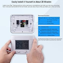 Upgraded Digital Non-Programmable Thermostat for