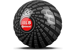 GOOGIC Slam Ball, 10 LB Weighted Medicine Balls Gym Equipment for Cross Training, Cardio Workouts, Strength & Conditioning Exercises - Upgrade Grip Surface Style