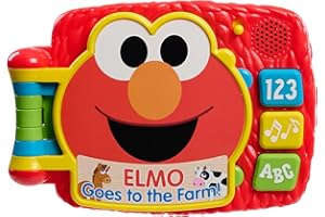SESAME STREET Elmo’s Lots to Learn 6.25 Inch Electronic Book, Learning and Education, Kids Toys for Ages 18 Month by Just Play
