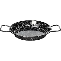 Garcima 9-1/2-Inch Enameled Steel Paella Pan, 24cm
