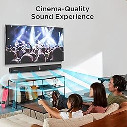 Assistrust Sound Bar for Smart TV,90W Soundbar with