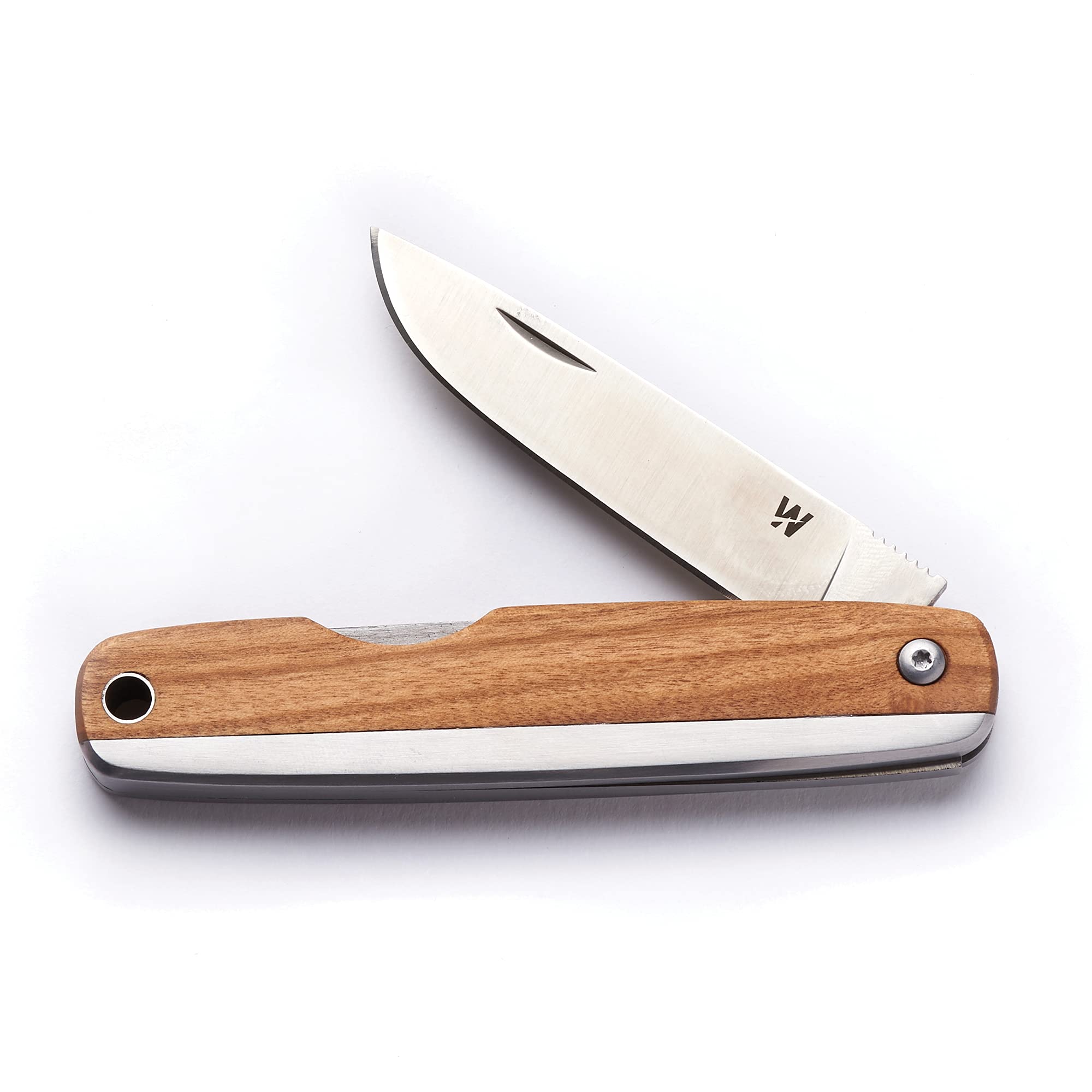 Whitby Pocket Knife, Stainless Steel Folding Knives Olive Wood Handle, Stylish High Performance, Non Locking EDC 2.25” Blade, Portable for Camping Hiking Backpacking — image 1