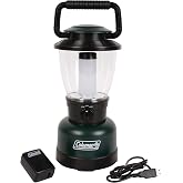 Coleman Rugged Rechargeable 400 Lumens LED Lantern, Impact &amp; Water-Resistant Lantern with USB Charging Port, Lifetime LEDs Never Need Replacing