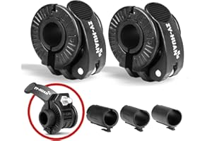 ZY-HUAN Pro Barbell Clips 1 inch Barbell Clamps 0.9-1.18inch Quick Release Weight Clips for Bars Multi-Size Adjustable Olympic Barbell Clamps