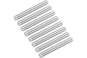 MECCANIXITY Fully Threaded Rod 1/4"-20 UNC Thread Pitch 304 Stainless Steel Right Hand Threaded Rods Bar Studs,1.97 inch 8 Pa