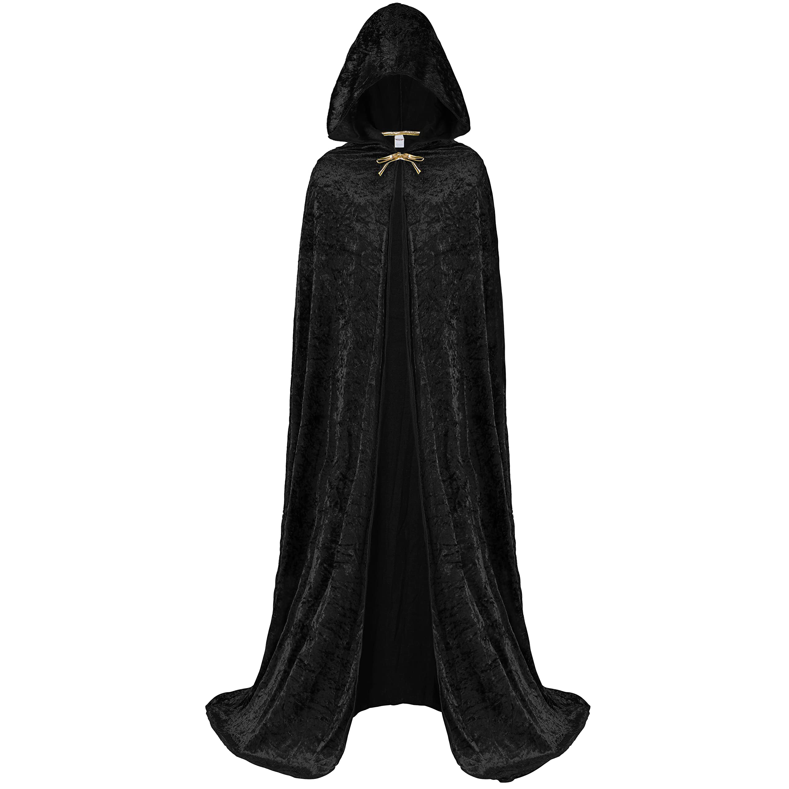 Spooktacular Creations Hooded Velvet Cloak Halloween Women Witch Cape Costume Accessory