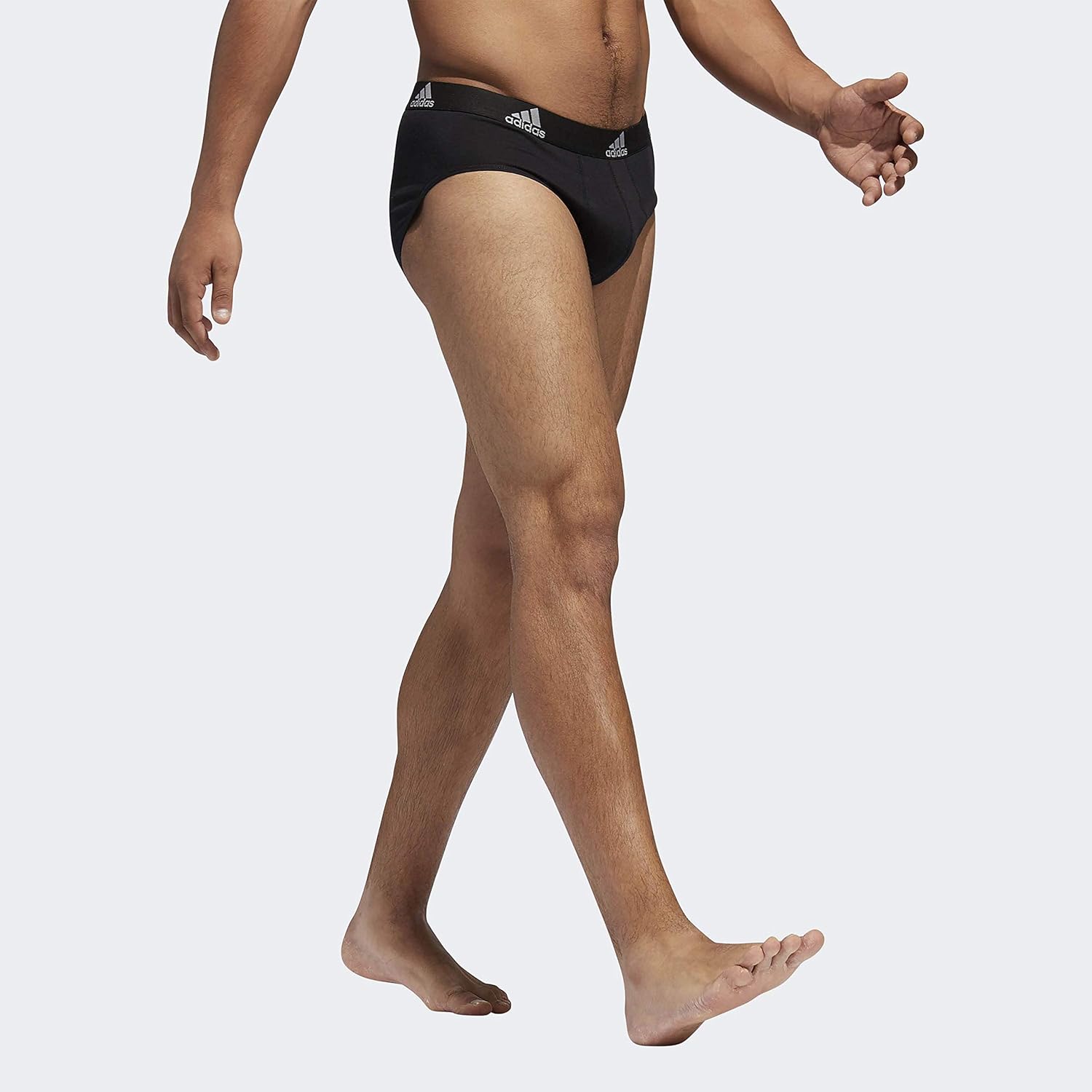 adidas Men's Stretch Cotton Brief Underwear (3-Pack): Clothing