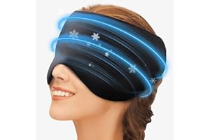 Migraine Relief Cap Headache Relief Hat for Migraine: Soothing Gel Ice Pack Mask for Headache - Face Cold Compress Cooling Ge