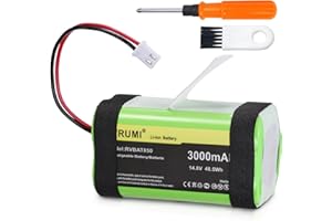 WRUMI Replacement Battery for Shark Robot Vacuum Ion RVBAT850 RV700_N RV720_N RV725_N RV750_N RV761 RV850 RV850C RV850WV RV851WV RV850BRN RV1001 RV1001AE R75 R85 RV1000S RV871 Cleaner 3000mAh