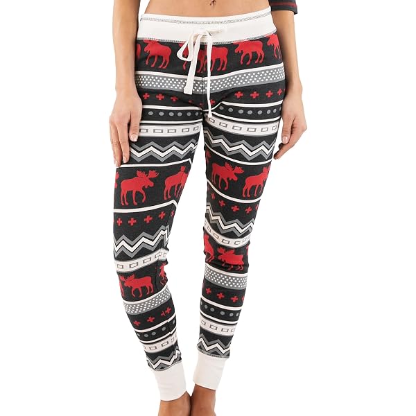 Lazy One Women's Pajama Set - Cute Farm/Horse Print, 100% Cotton, Separates (Top & Pants)