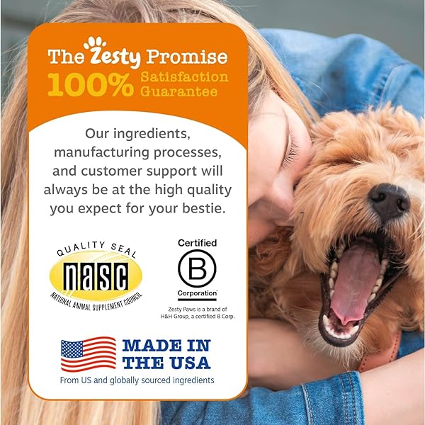 ZESTY PAWS OMEGA 3 ALASKAN FISH OIL CHEW TREATS FOR DOGS – WITH ALASKOMEGA FOR EPA & DHA FATTY ACIDS – HIP & JOINT SUPPORT + SKIN & COAT CHICKEN FLAVOR (90 SOFT CHEWS)