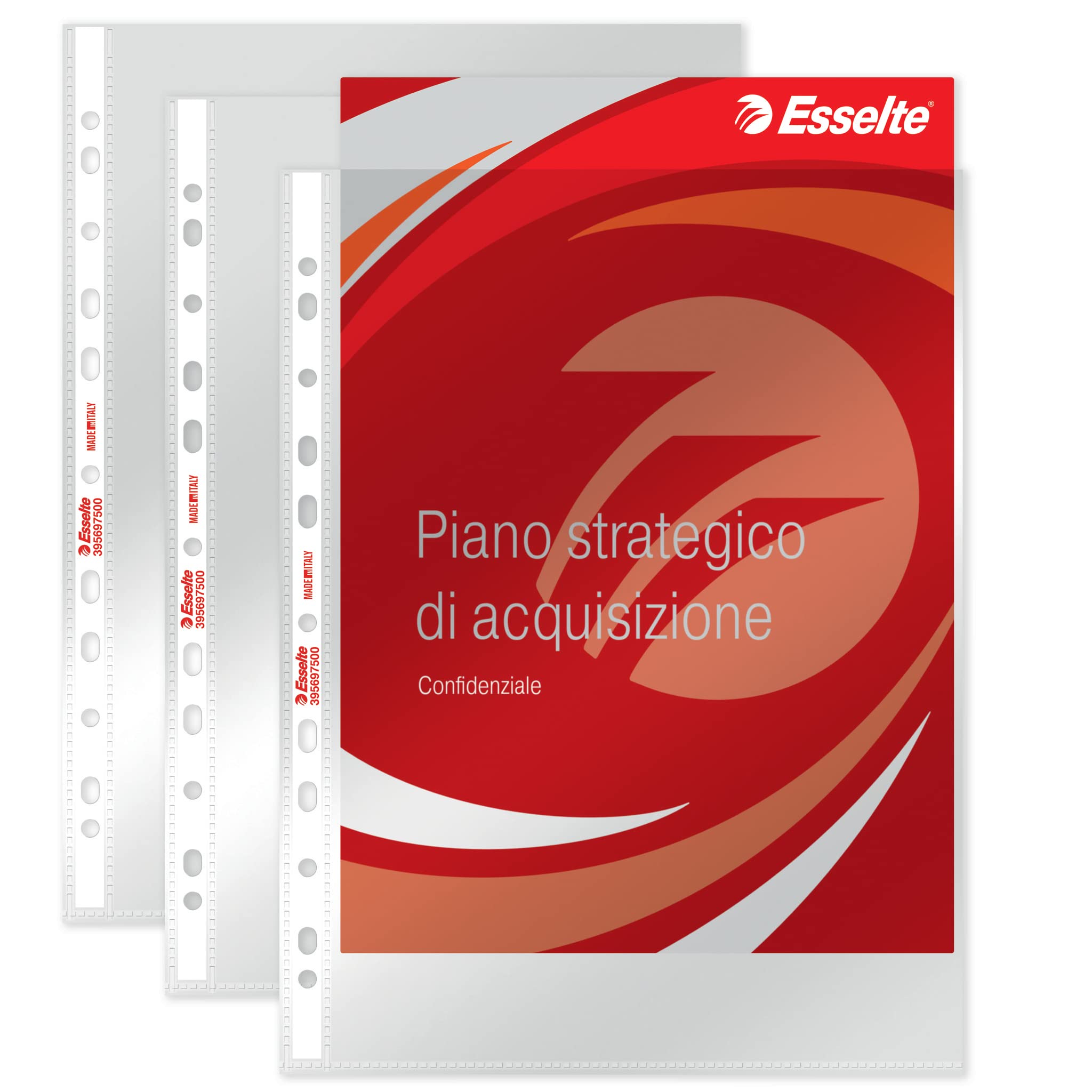 Esselte Perforated Envelopes, Copy Safe de Luxe, Transparent, Document Holder 22x30 Transparent — image 1