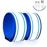 Fokia Kunbio Light Up LED Armband for Running Walking at Night,Reflective Arm Bands for Runners,Rechargeable Jogging Lights,High Visibility Night Running Safety Gear Adjustable Running Women Men Kids