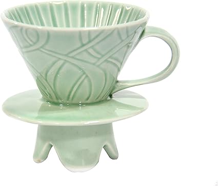 Amazon Nd 新しいドリッパー セラミックコーヒードリッパー ドリップコーヒーメーカー ライトグリーン 1 4カップ Nd New Dripper コーヒーメーカー
