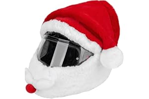 LFUTARI Christmas Santa Motorcycle Helmet Cover,Nativity Helmet Cover Santa Claus Xmas Hat Decoration Accessories for Men