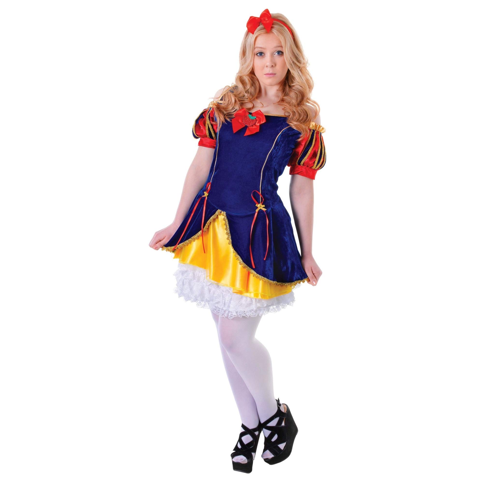 Bristol Novelty TC101 Girls Costume | Snow Beauty | Multicolor | Pack of 1 | Teen Size Adult, Womens, Small