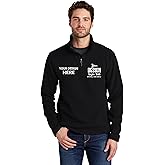 Personalized Fleece Zip Pullover, Custom Embroidered Quarter-Zip Sweatshirt, 1/4 Zip Fleece Sweater with Text and Logo